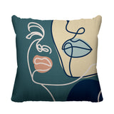Conte Figurative Reversible Indoor/Outdoor Square Pillow