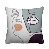 Conte Figurative Reversible Indoor/Outdoor Square Pillow