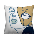 Conte Figurative Reversible Indoor/Outdoor Square Pillow