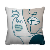 Conte Figurative Reversible Indoor/Outdoor Square Pillow