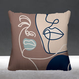 Conte Figurative Reversible Indoor/Outdoor Square Pillow