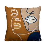 Conte Figurative Reversible Indoor/Outdoor Square Pillow