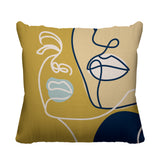 Conte Figurative Reversible Indoor/Outdoor Square Pillow