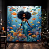 Coralia Shower Curtain in Black - view 2