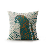Cori Leopard Faux Suede Square Indoor Pillow