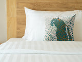 Cori Leopard Faux Suede Square Indoor Pillow