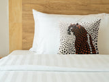 Cori Leopard Faux Suede Square Indoor Pillow