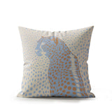Cori Leopard Faux Suede Square Indoor Pillow