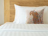 Cori Leopard Faux Suede Square Indoor Pillow