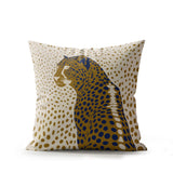 Cori Leopard Faux Suede Square Indoor Pillow