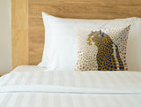 Cori Leopard Faux Suede Square Indoor Pillow