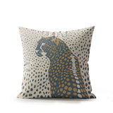 Cori Leopard Faux Suede Square Indoor Pillow
