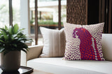 Cori Leopard Faux Suede Square Indoor Pillow