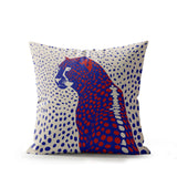 Cori Leopard Faux Suede Square Indoor Pillow