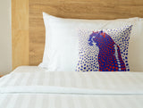 Cori Leopard Faux Suede Square Indoor Pillow