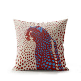Cori Leopard Faux Suede Square Indoor Pillow