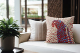 Cori Leopard Faux Suede Square Indoor Pillow