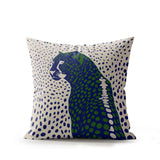 Cori Leopard Faux Suede Square Indoor Pillow