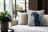 Cori Leopard Faux Suede Square Indoor Pillow