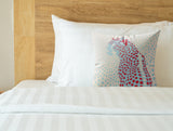 Cori Leopard Faux Suede Square Indoor Pillow