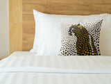Cori Leopard Faux Suede Square Indoor Pillow