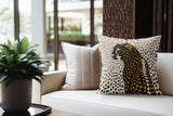 Cori Leopard Faux Suede Square Indoor Pillow