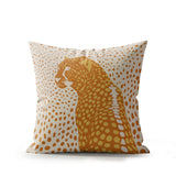 Cori Leopard Faux Suede Square Indoor Pillow