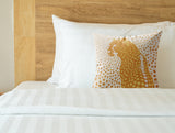 Cori Leopard Faux Suede Square Indoor Pillow