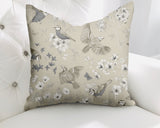 Cosette Bird Reversible Indoor/Outdoor Square Pillow