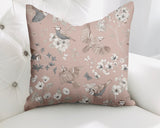 Cosette Bird Reversible Indoor/Outdoor Square Pillow