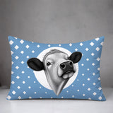 Cow Indoor/Outdoor Reversible Rectangular Pillow