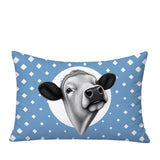 Cow Indoor/Outdoor Reversible Rectangular Pillow