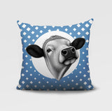 Cow Indoor/Outdoor Reversible Square Pillow