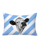Cow Indoor/Outdoor Reversible Rectangular Pillow