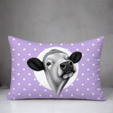 Cow Indoor/Outdoor Reversible Rectangular Pillow