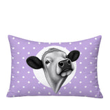 Cow Indoor/Outdoor Reversible Rectangular Pillow
