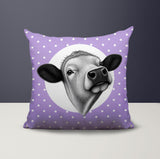 Cow Indoor/Outdoor Reversible Square Pillow