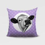 Cow Indoor/Outdoor Reversible Square Pillow