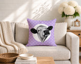 Cow Indoor/Outdoor Reversible Square Pillow