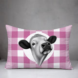 Cow Indoor/Outdoor Reversible Rectangular Pillow