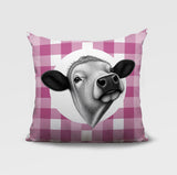 Cow Indoor/Outdoor Reversible Square Pillow