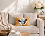 Cow Indoor/Outdoor Reversible Rectangular Pillow