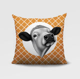 Cow Indoor/Outdoor Reversible Square Pillow