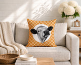 Cow Indoor/Outdoor Reversible Square Pillow