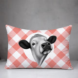 Cow Indoor/Outdoor Reversible Rectangular Pillow