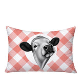 Cow Indoor/Outdoor Reversible Rectangular Pillow