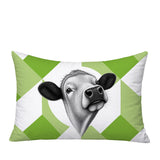 Cow Indoor/Outdoor Reversible Rectangular Pillow