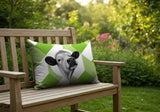 Cow Indoor/Outdoor Reversible Rectangular Pillow