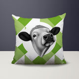 Cow Indoor/Outdoor Reversible Square Pillow