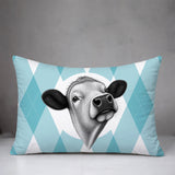 Cow Indoor/Outdoor Reversible Rectangular Pillow